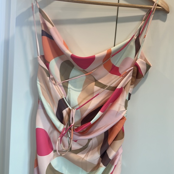 Cocktail dress. NWT. Unique cut and angles. So flattering. - Picture 3 of 7